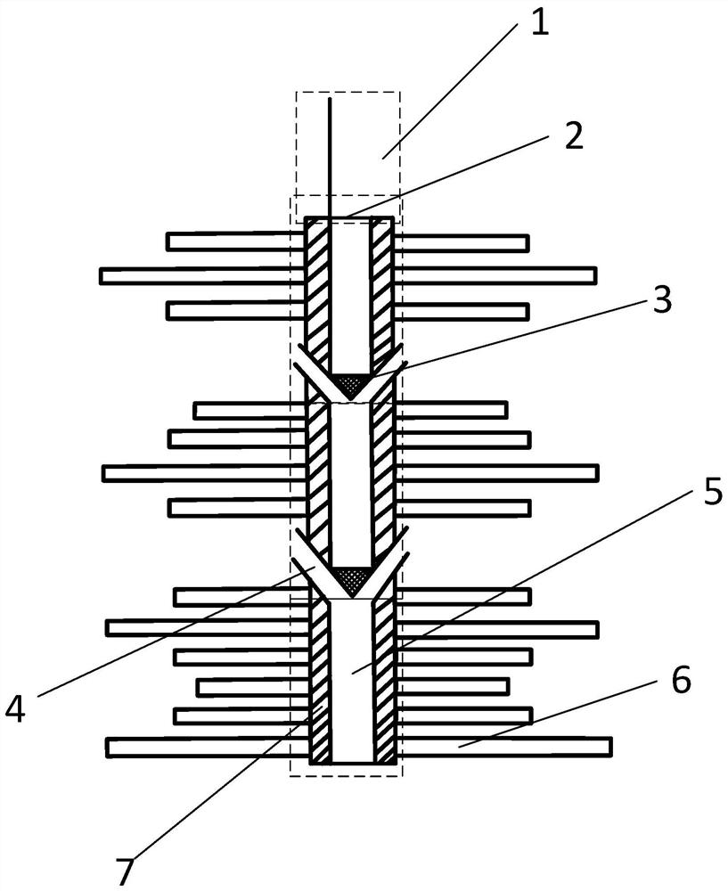 Multistage recoil arc extinguishing device and lightning rod