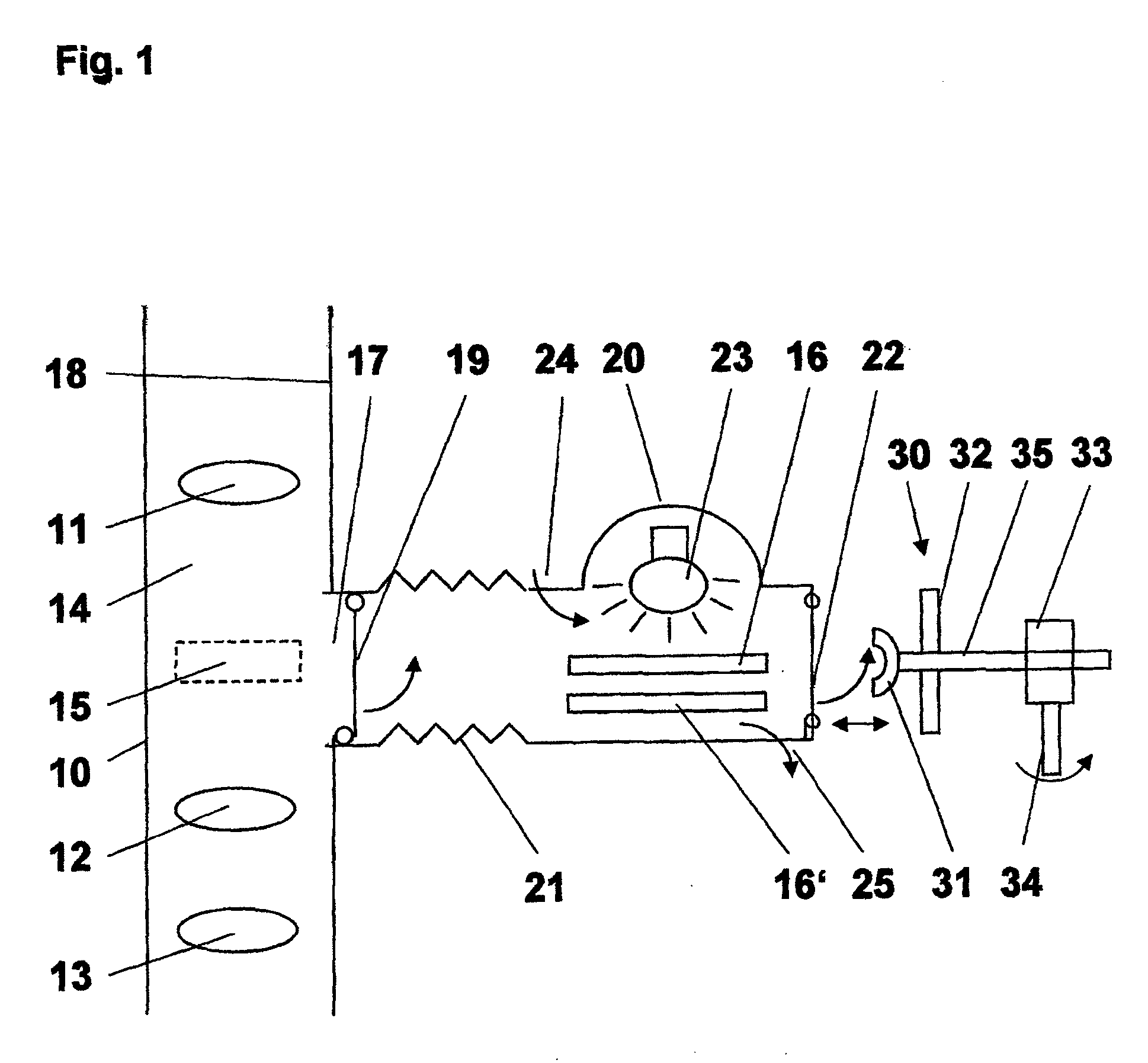 Method and device for replacing objective parts