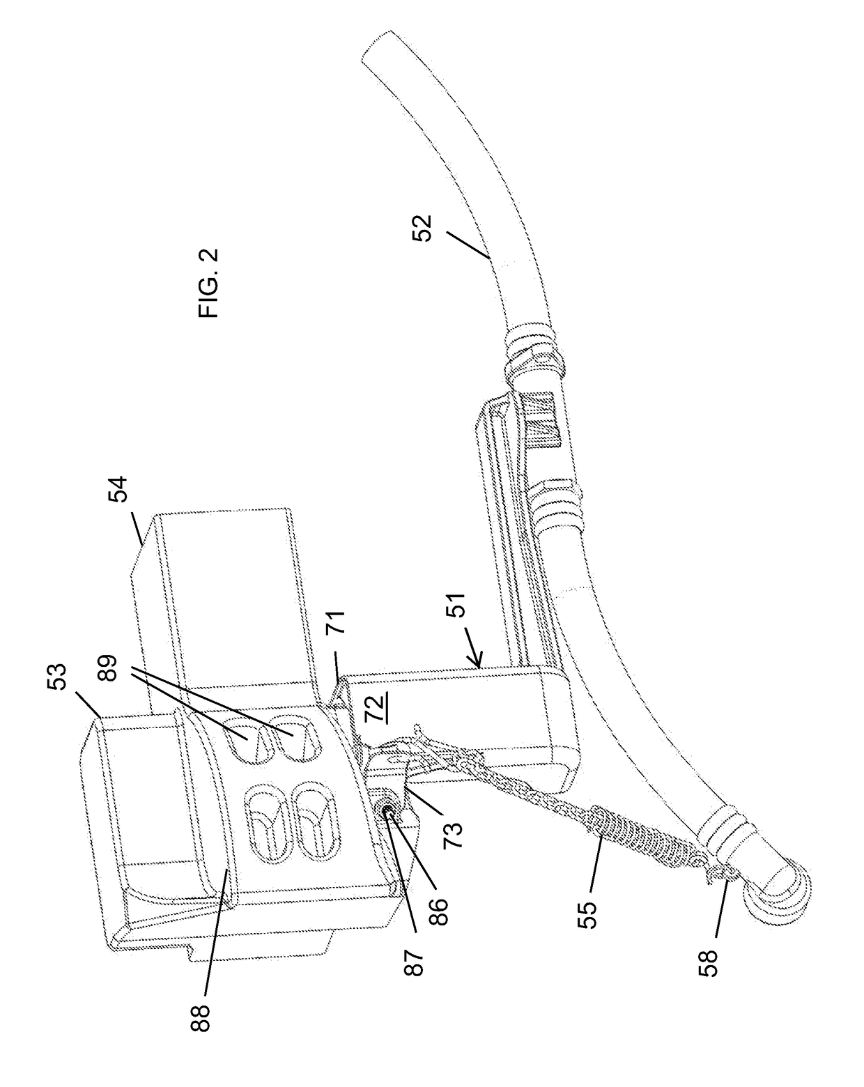 Air brake hose support bracket