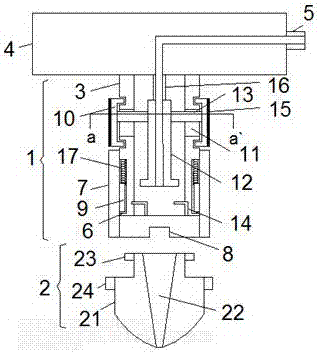 3D printer spray nozzle convenient to connect and dismount and spray nozzle seat