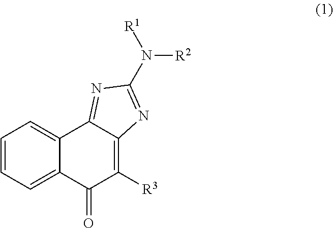 2-substituted amino-naphth (1,2-d) imidazol-5-one compounds or pharmaceutically acceptable salts thereof