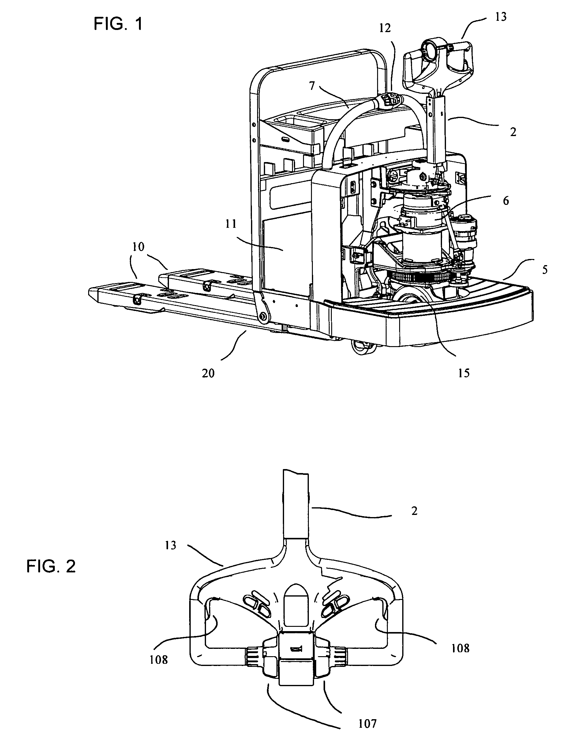 Power assisted steering for motorized pallet truck