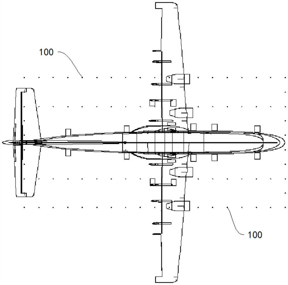 Airplane measurement target assembly and airplane docking measurement ...