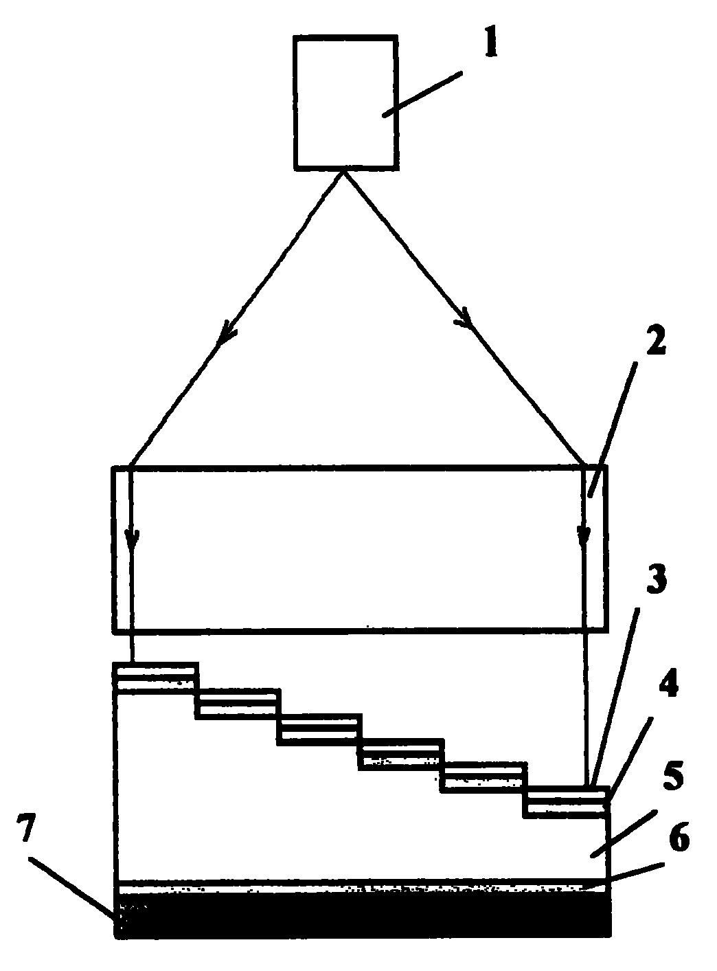 Micro integration method-amber cavity array optical spectrum detector