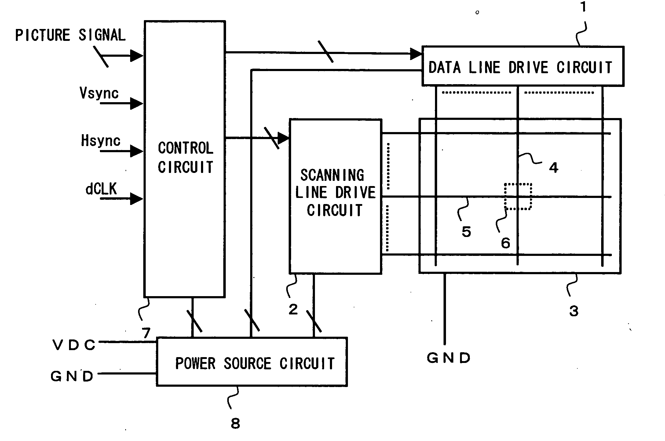 Drive circuit for display apparatus and display apparatus
