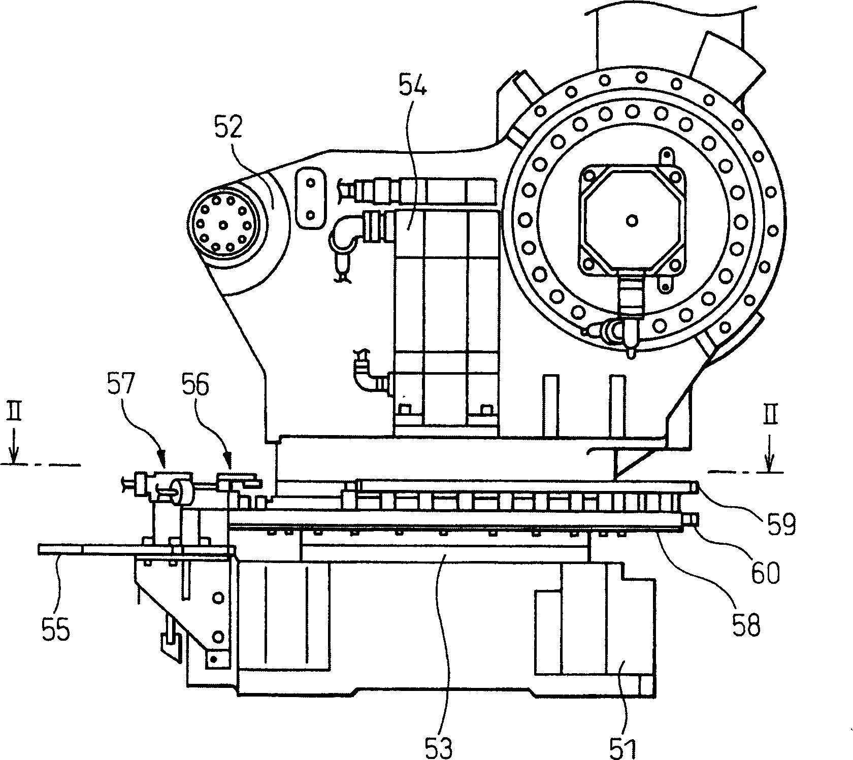 Robot knuckle actuating range limitation device for equipping movement area checking device
