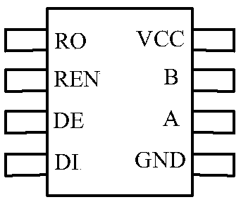 rs-485 bus anti-collision method, interface chip and communication network thereof