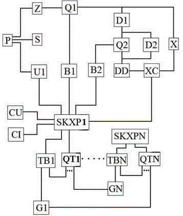 Combined type synchronous switch based on split-phase control technology