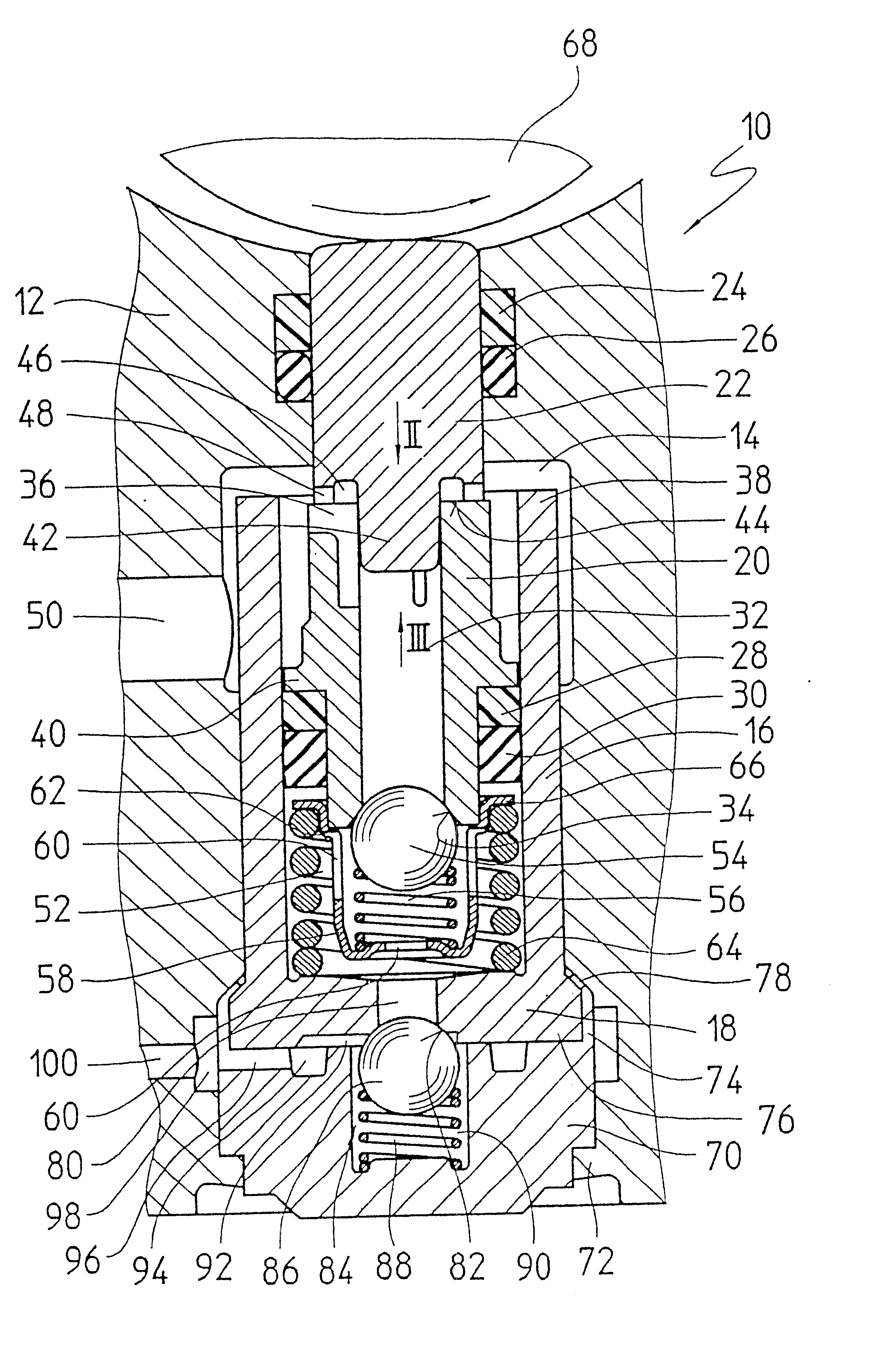 Piston pump for a vehicle brake system