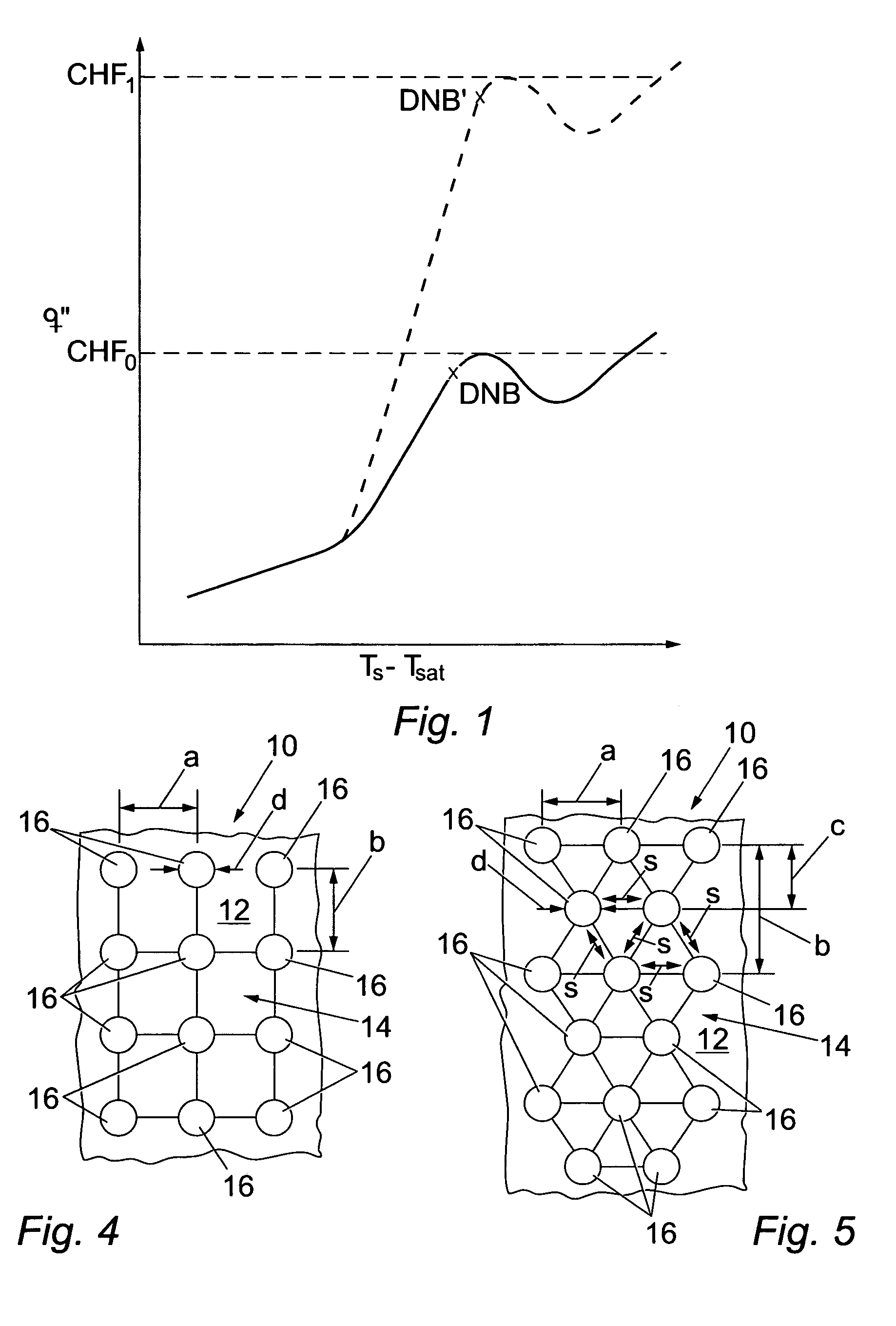Cooling arrangement and method with selected surfaces configured to inhibit changes in boiling state