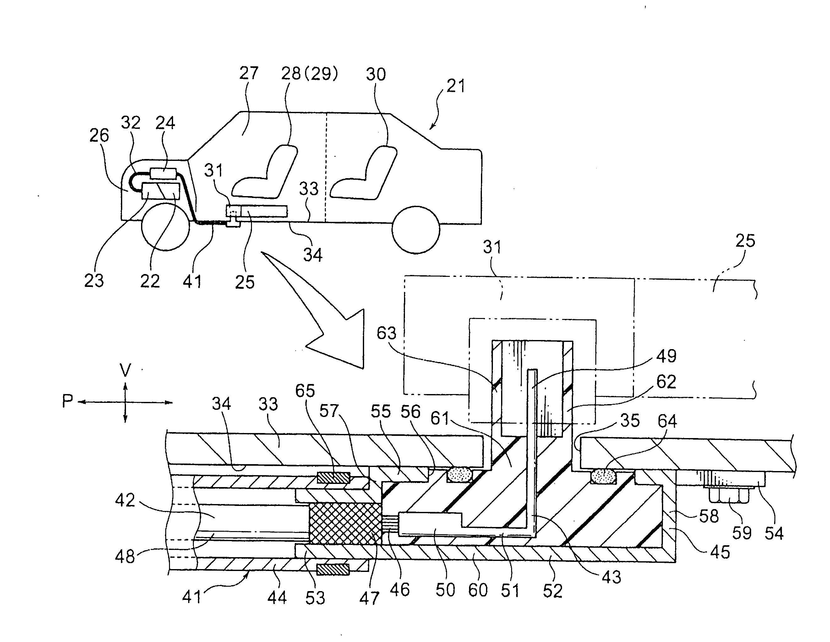 Wiring harness and a method of providing wiring structure of the same