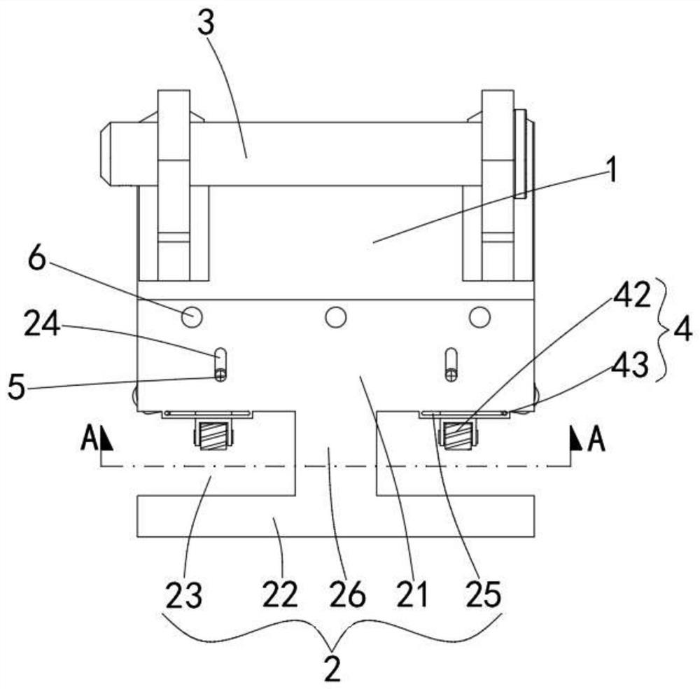 A fall prevention device for c-shaped steel guide rail
