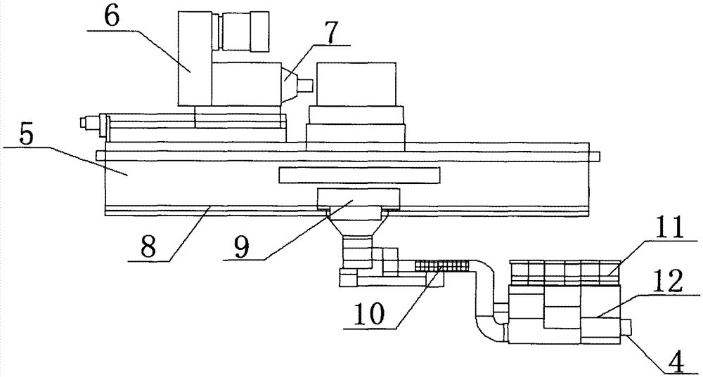 High-airtightness numerically-controlled machine tool with material suction device