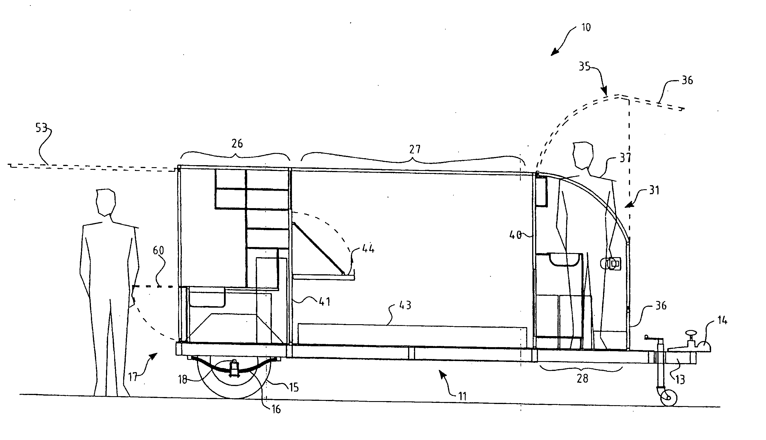 Trailer mounted module