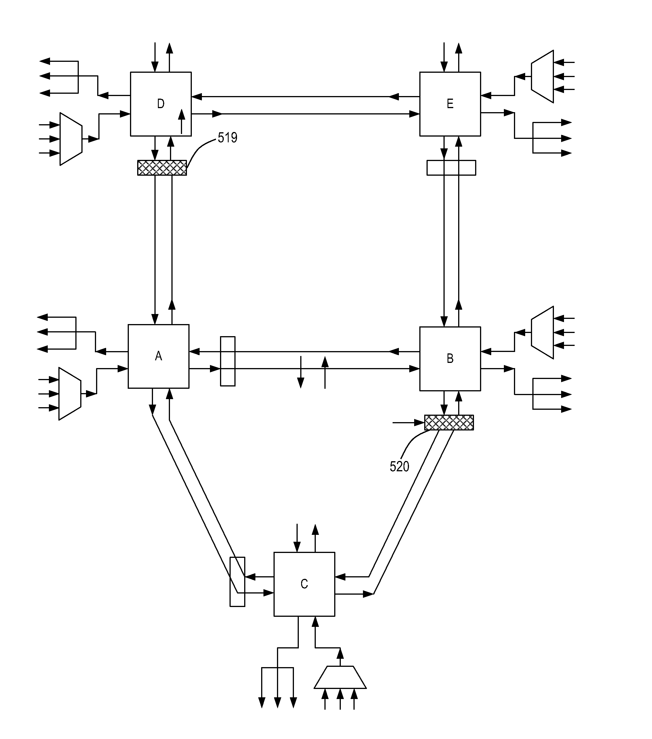 Colorless, directionless, and gridless optical network, node, and method