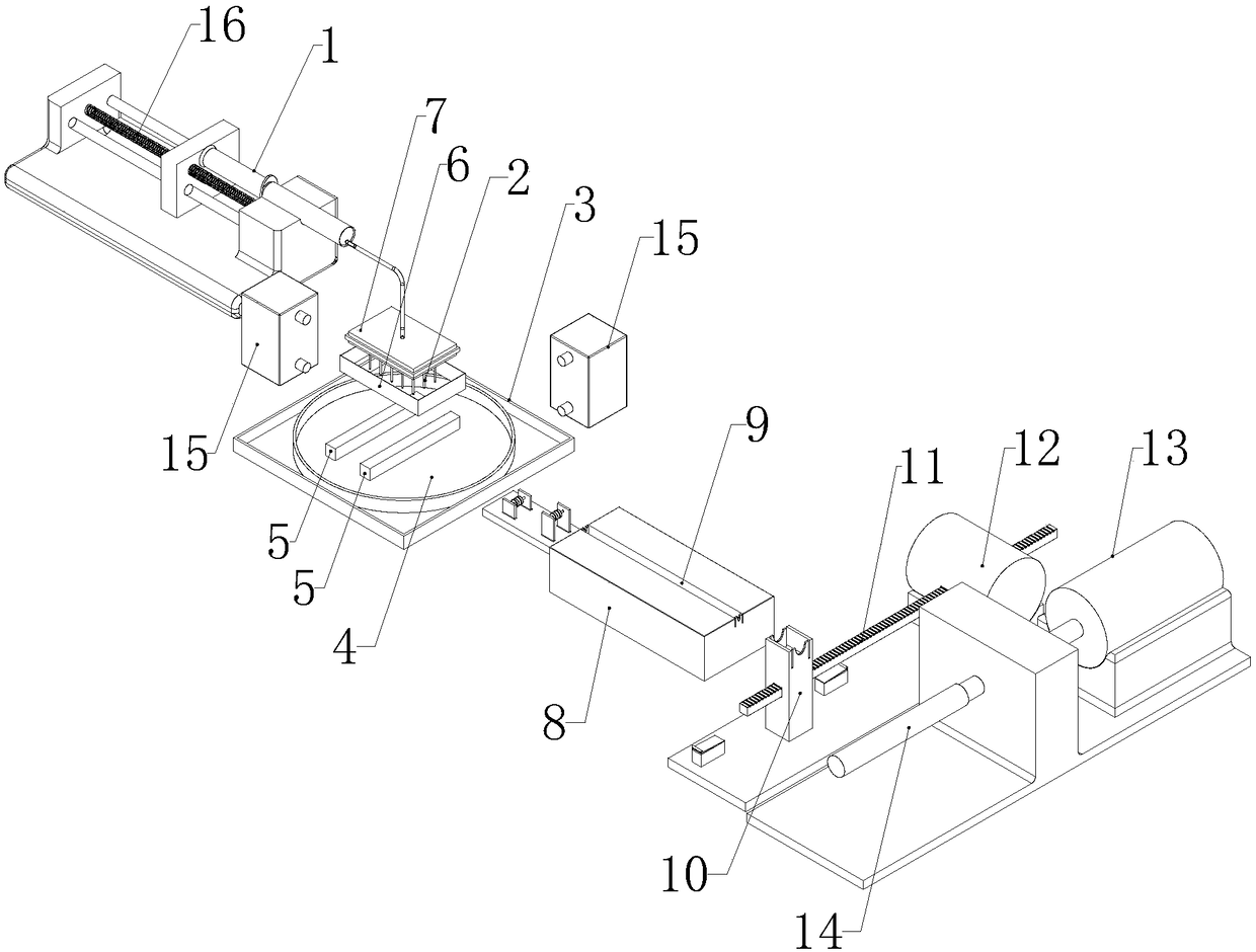 Preparation device and method for high strength nanofiber bundle