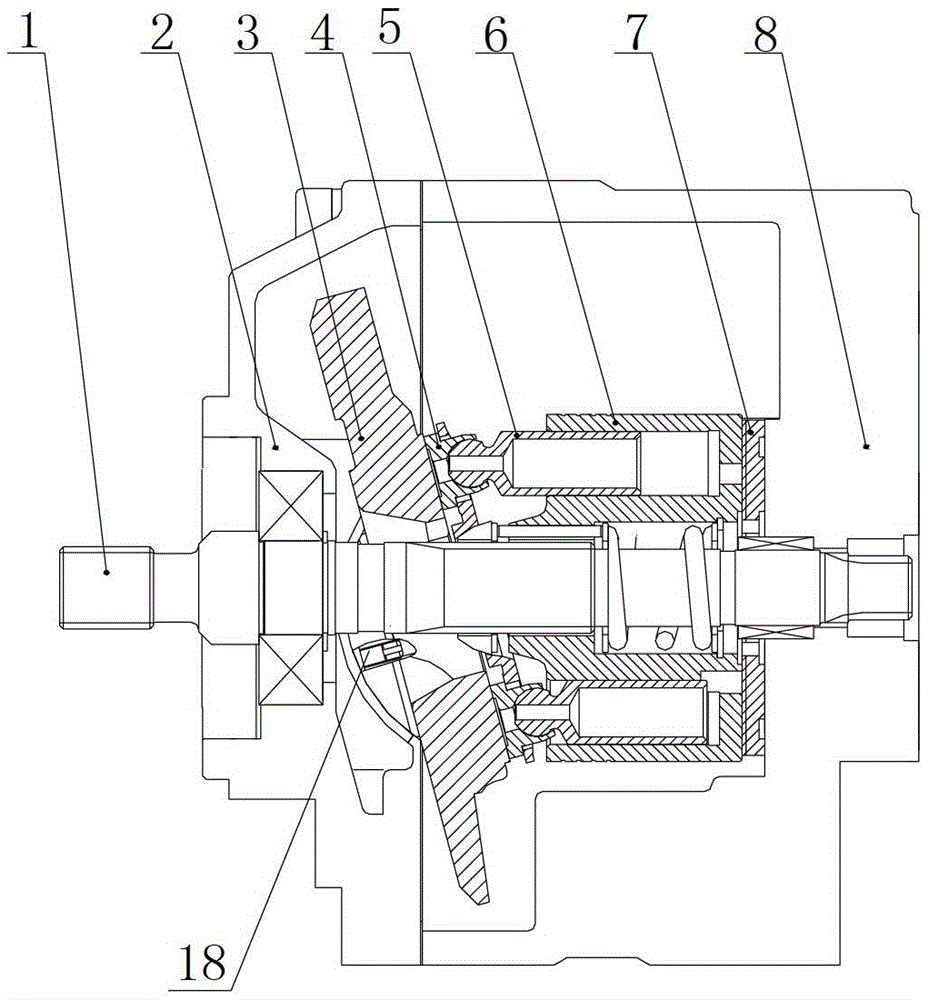 A double-pump axial variable displacement piston pump