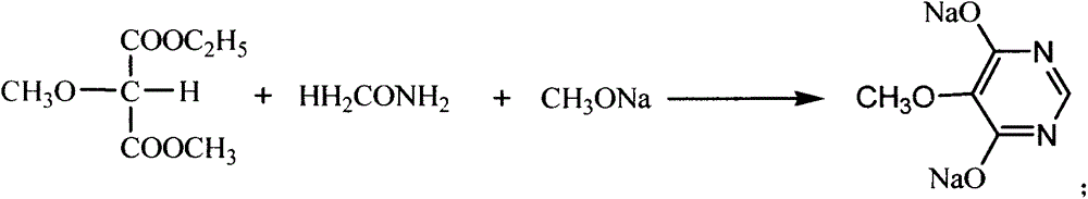 Preparation method of 4,6-dihydroxy-5-methoxypyrimidine sodium