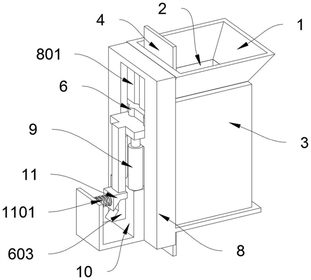 Flying dust eliminating device for concrete mixer based on green building construction site