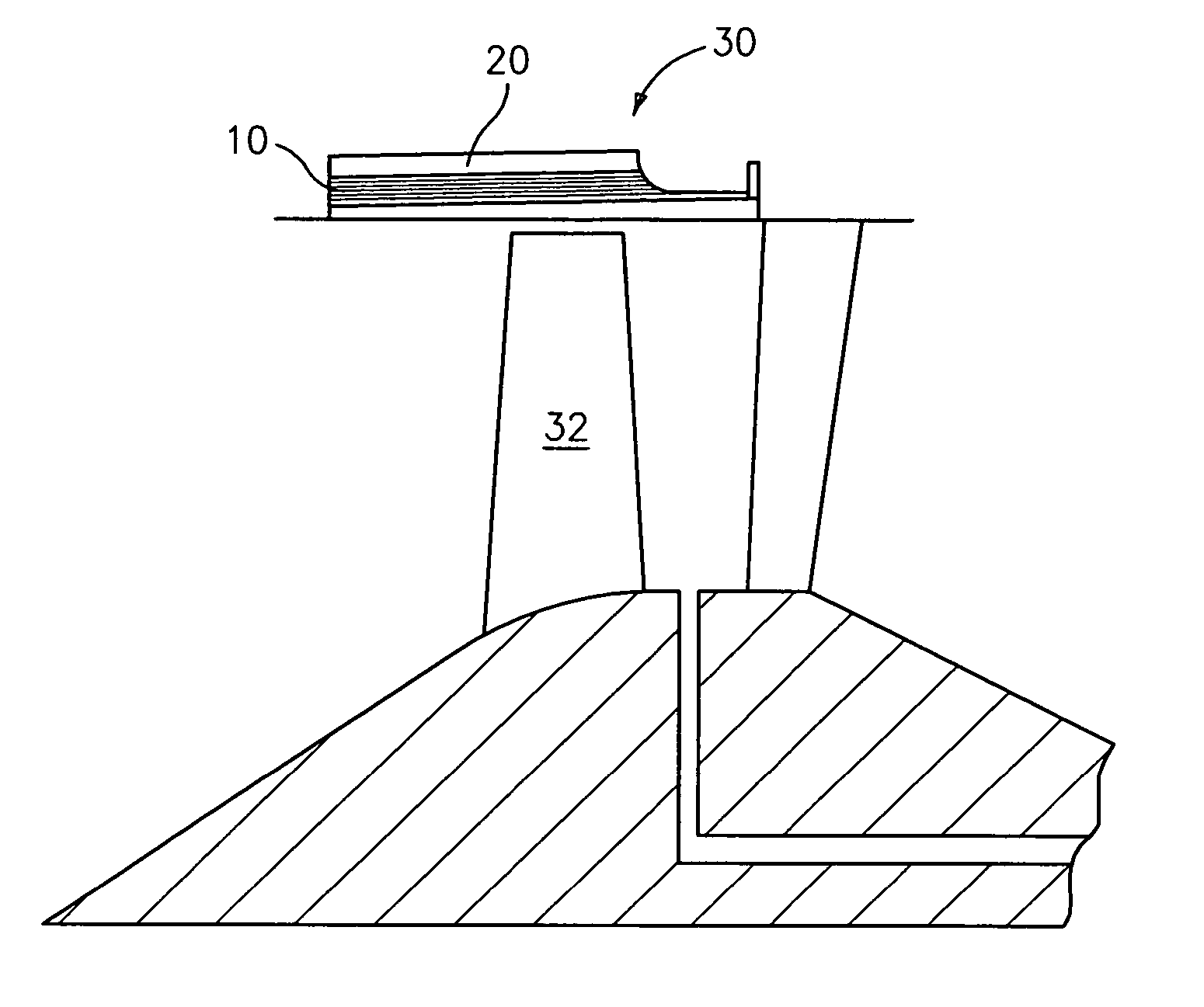 Composite sandwich with improved ballistic toughness