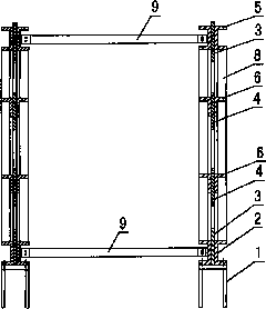 Lattice girder for supporting multiple trays of large-size plate type column