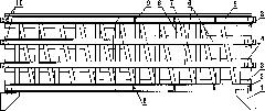 Lattice girder for supporting multiple trays of large-size plate type column