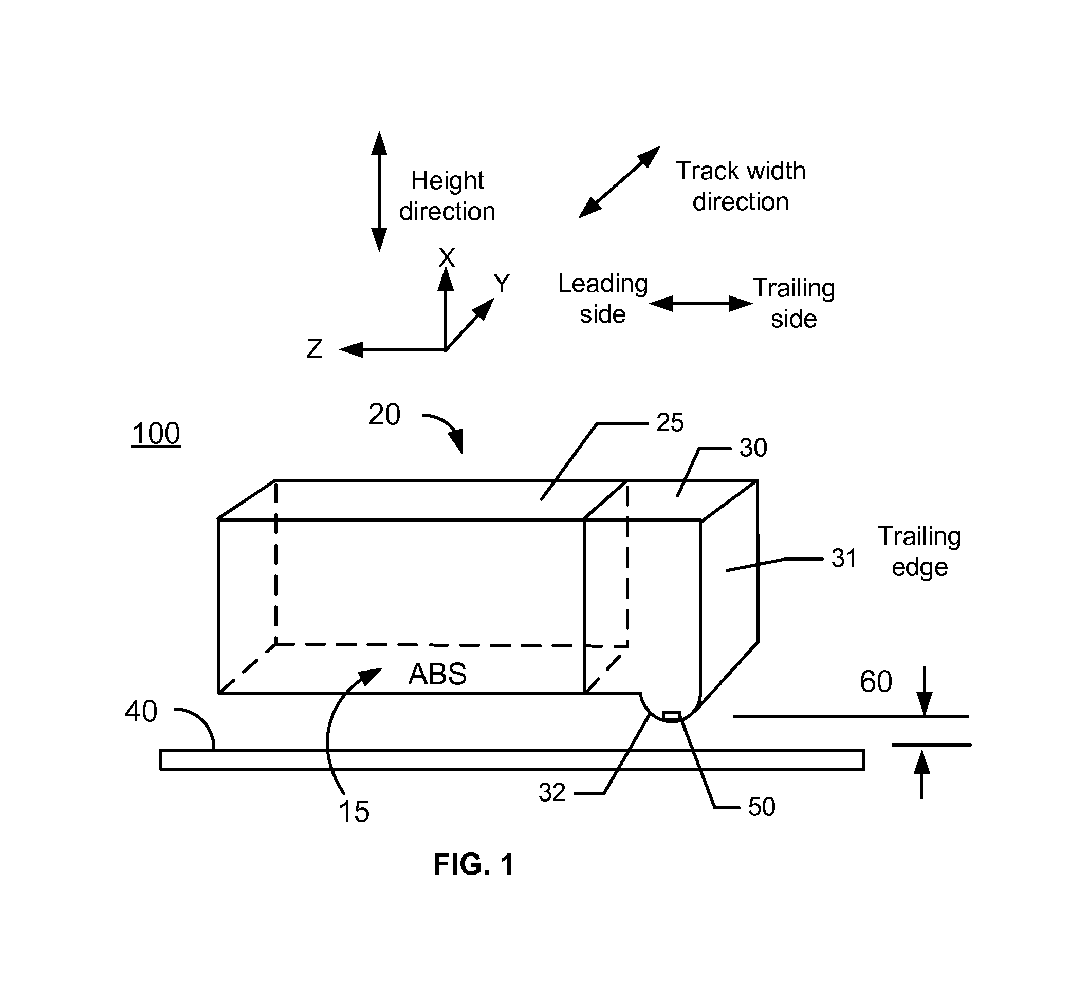 Magnetic recording head with dynamic fly height heating and having thermally controlled pole tip protrusion to control and protect reader element