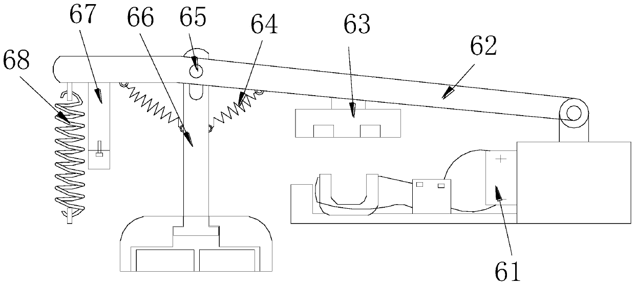 Hammer paving device for mutual conversion of mechanical energy and elastic potential energy