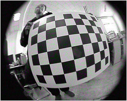 Checkerboard angular point automatic detection method under fish-eye lens