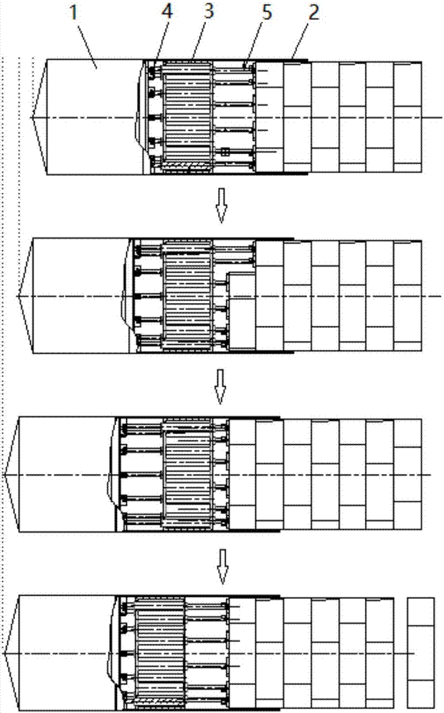 Shield tunneling machine capable of simultaneously carrying out tunneling and assembling and construction method