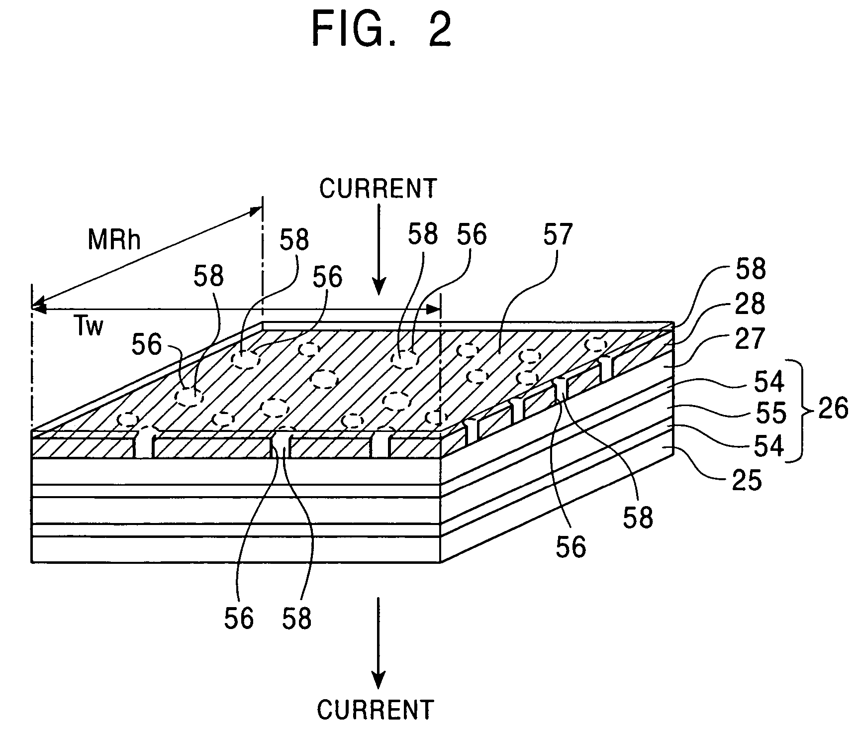 GMR magnetic sensing element having an antiferromagnetic layer extending beyond the track width and method for making the same