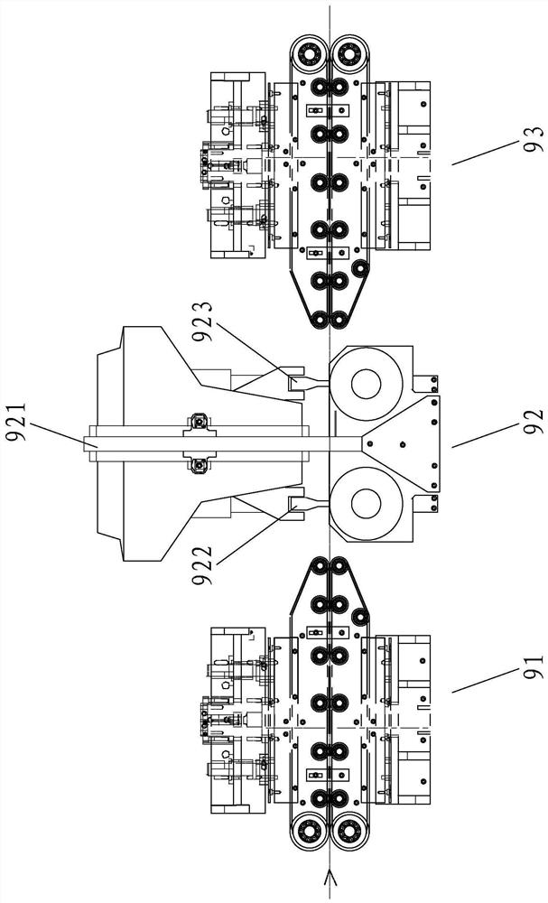 Ultrasonic double-end sealing device and sealing process thereof