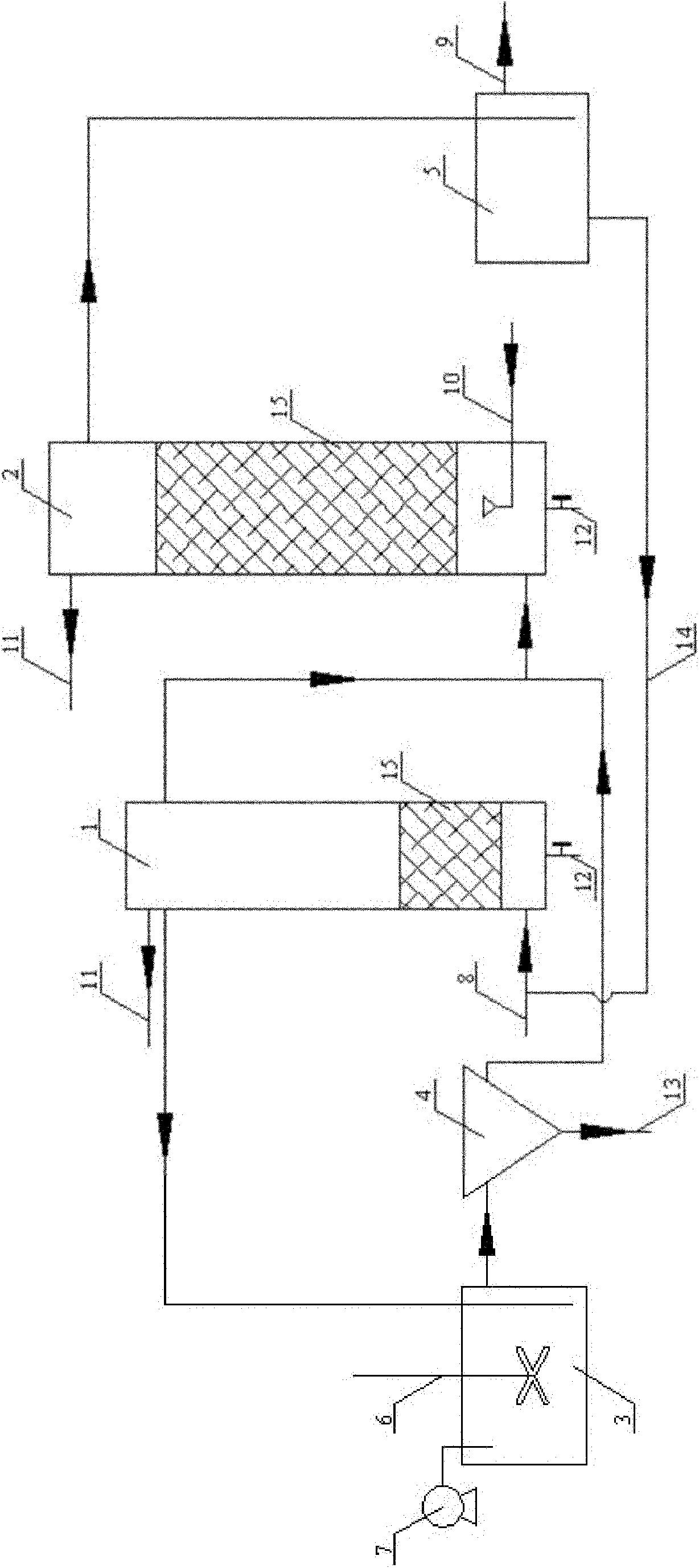 Side-flow circulation BAF (Biological Aerated Filter) intensified dephosphorization system and method for treating urban sewage with the dephosphorization system