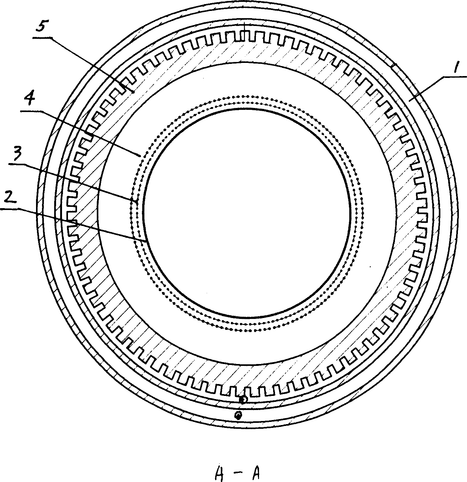 Large power quadrupole delectronic tube and its manufacturing method
