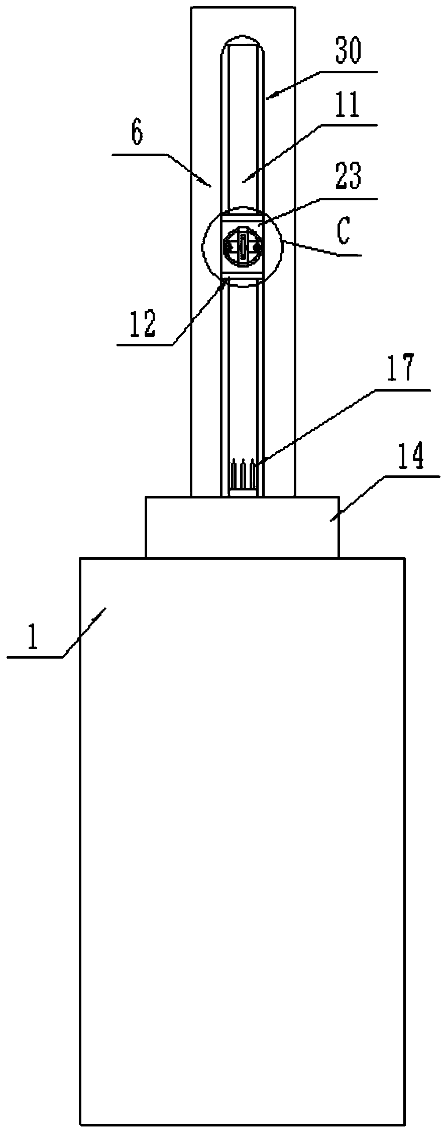 Automatic fruit peeling device