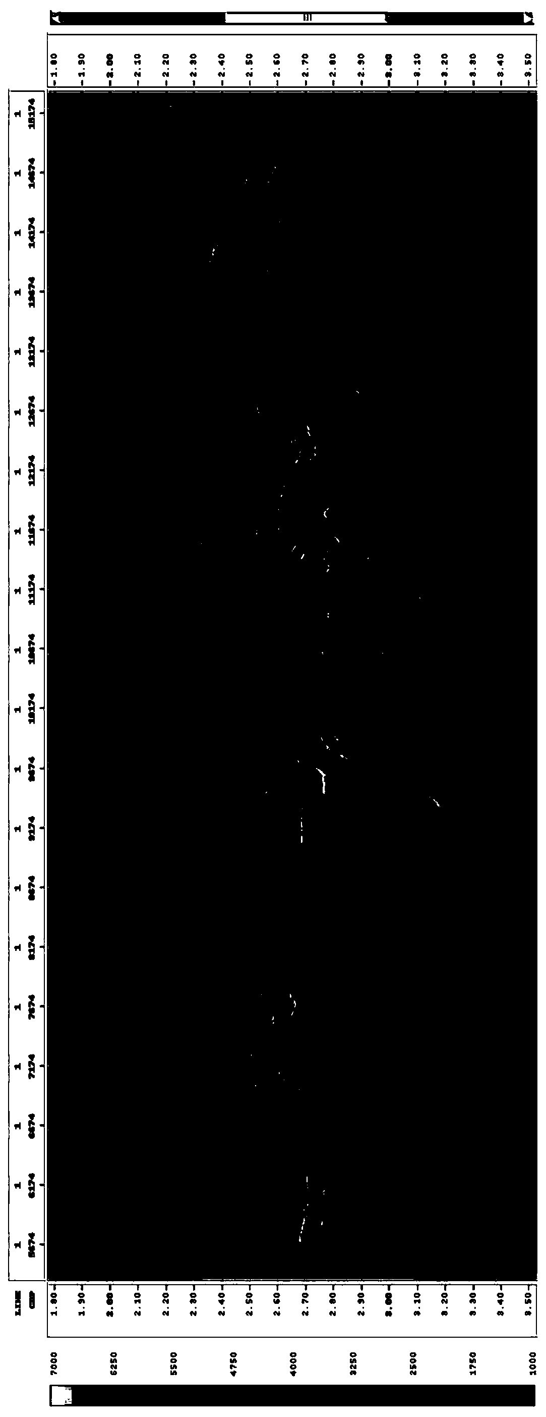 Deterministic method for qualitatively identifying top and bottom interfaces of hydrate in sea