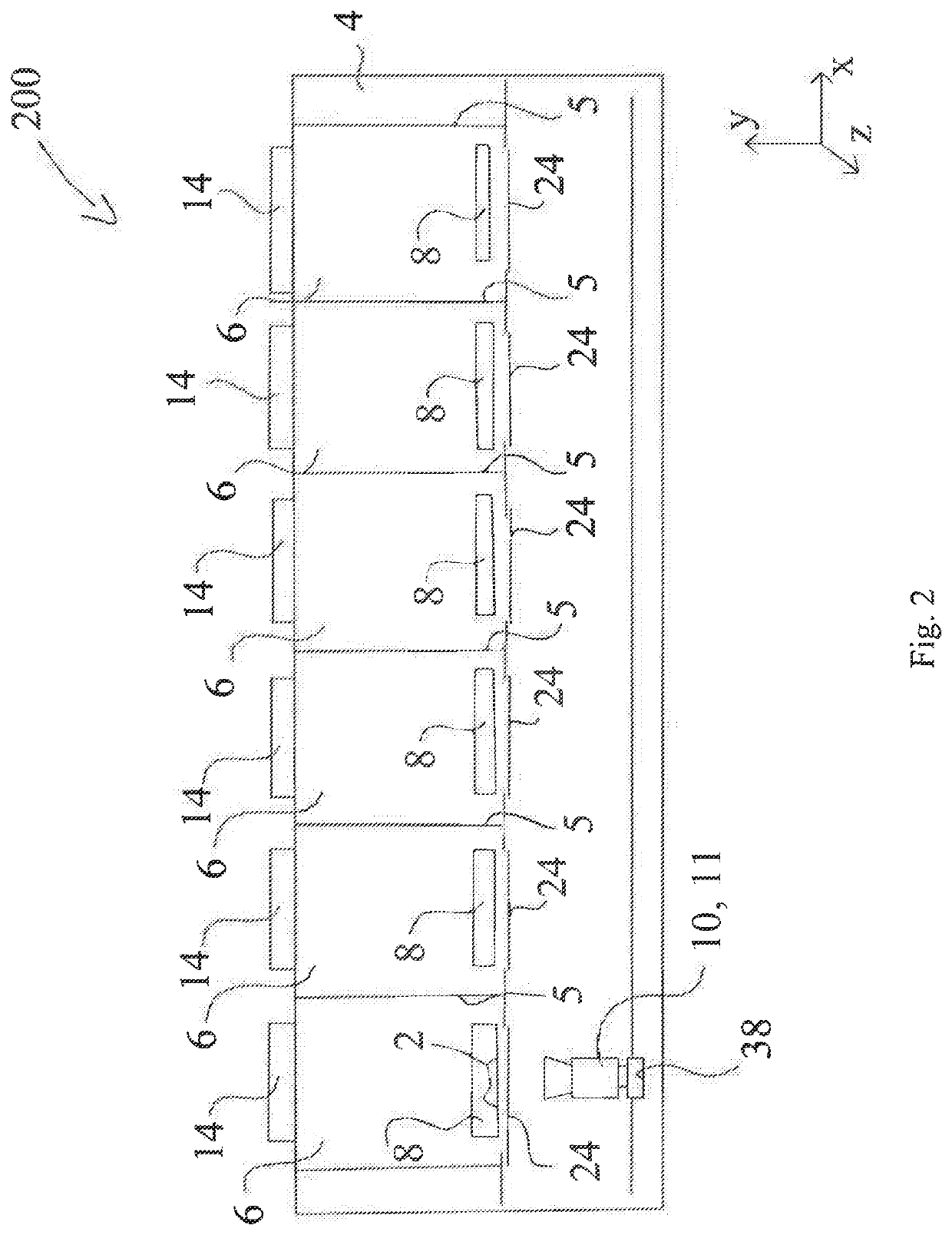 An apparatus for the incubation of a biological material