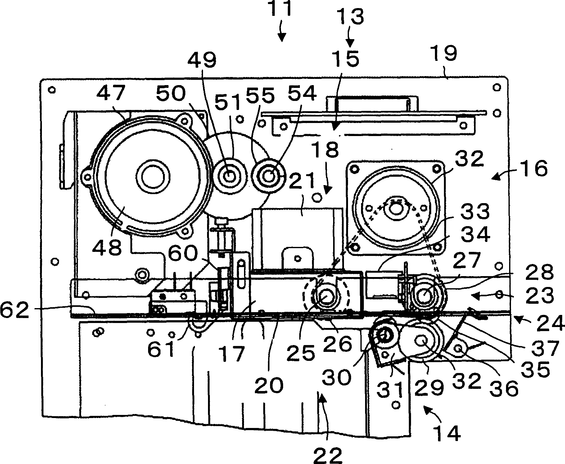 Automatic divider for flat objects