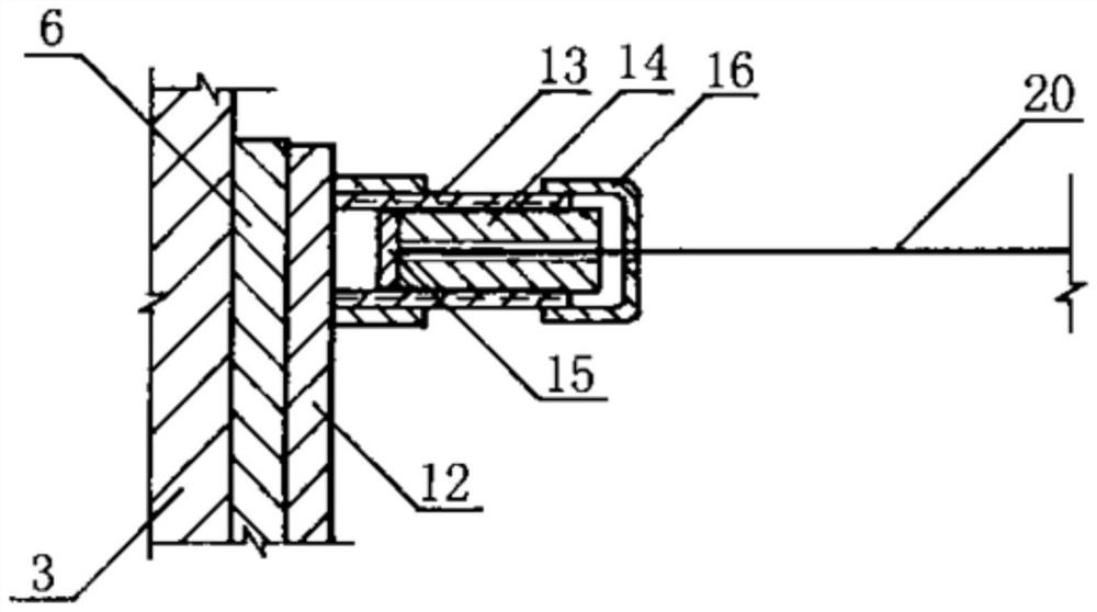 Cantilever type river bank bird perching frame and installation and construction method thereof