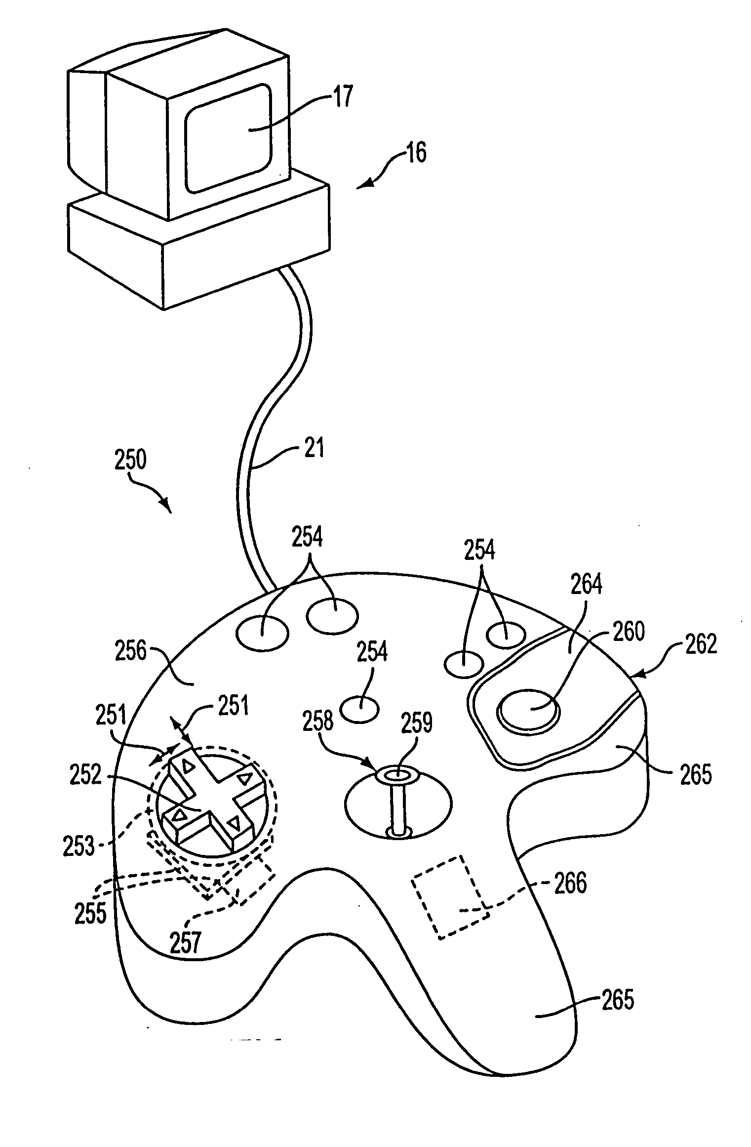 Haptic feedback device with button forces