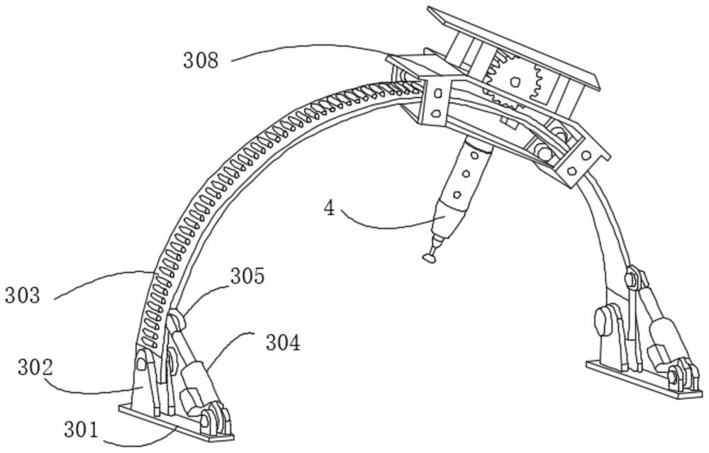 Round rod polishing device