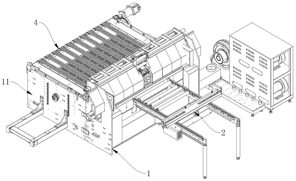 Platform air suction shutter device of high-speed corrugated board digital printing machine
