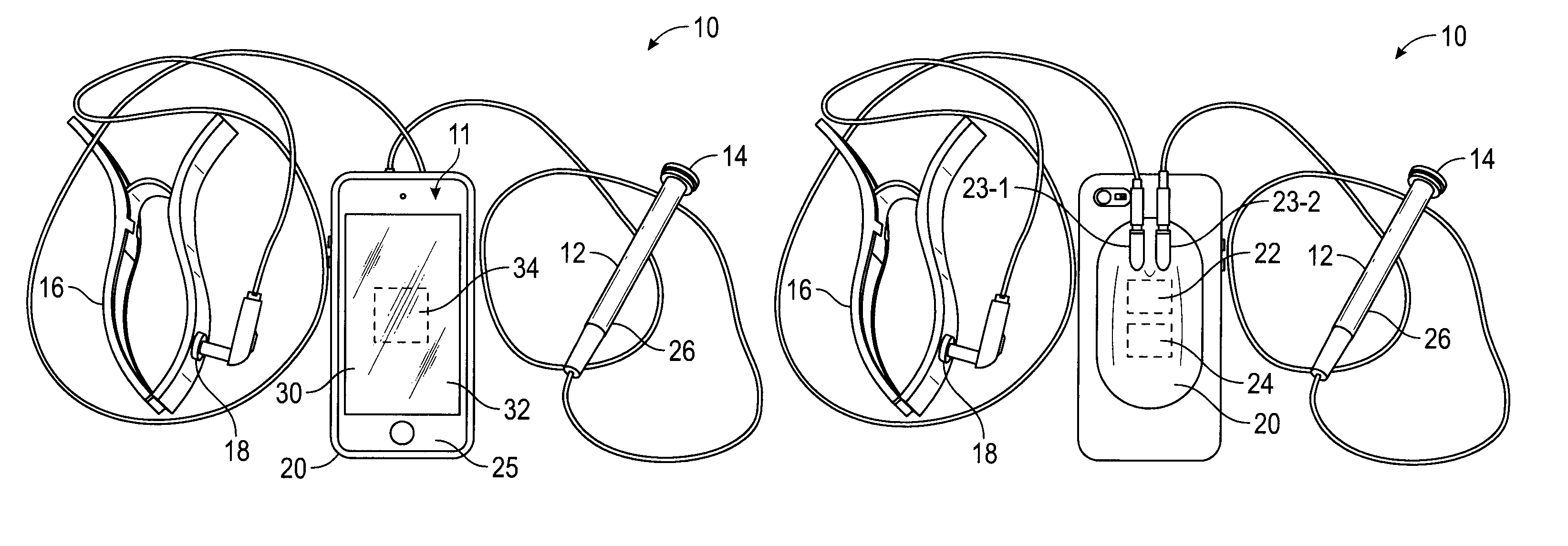 Two electrode apparatus and methods for twelve lead ECG