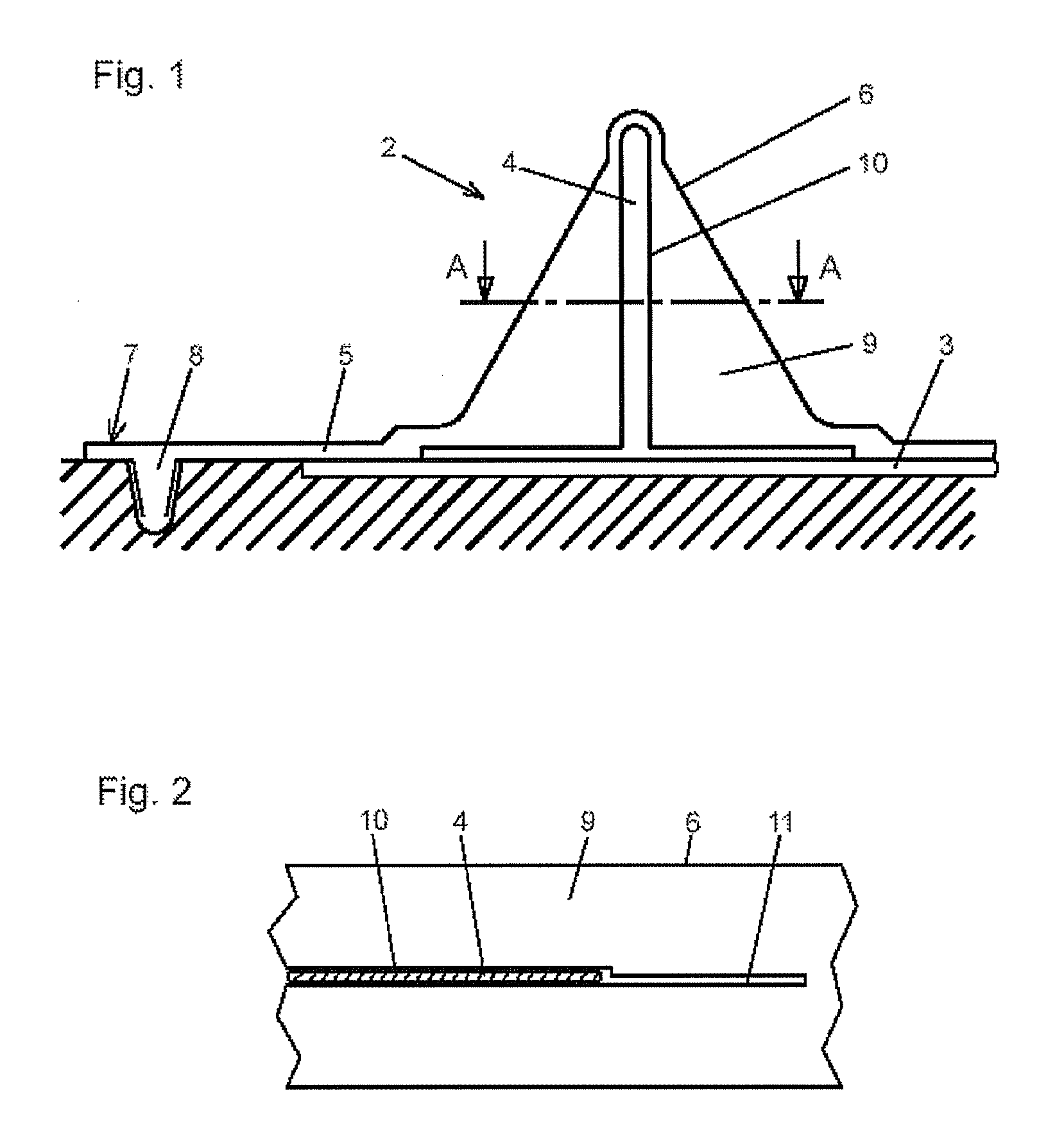 Method for reinforcing a fibre composite component and a vacuum mat and arrangement for producing a reinforced fibre composite component