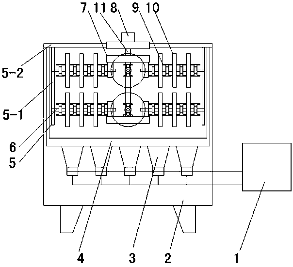 Special device for gear cleaning