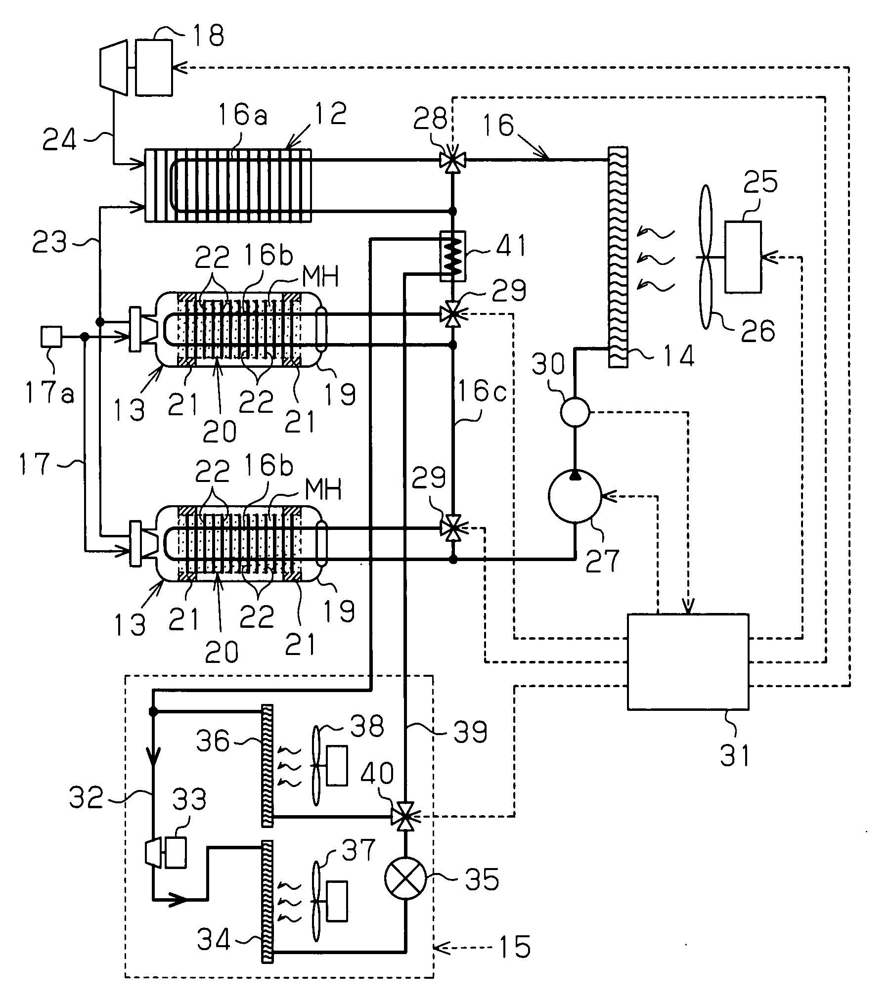 Hydrogen Tank Cooling Device and Cooling Method in Hydrogen Fuel Automobile, and Hydrogen Fuel Automobile