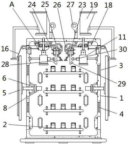 A self-closed heat dissipation hole type fireproof electrical cabinet that can reduce internal oxygen content