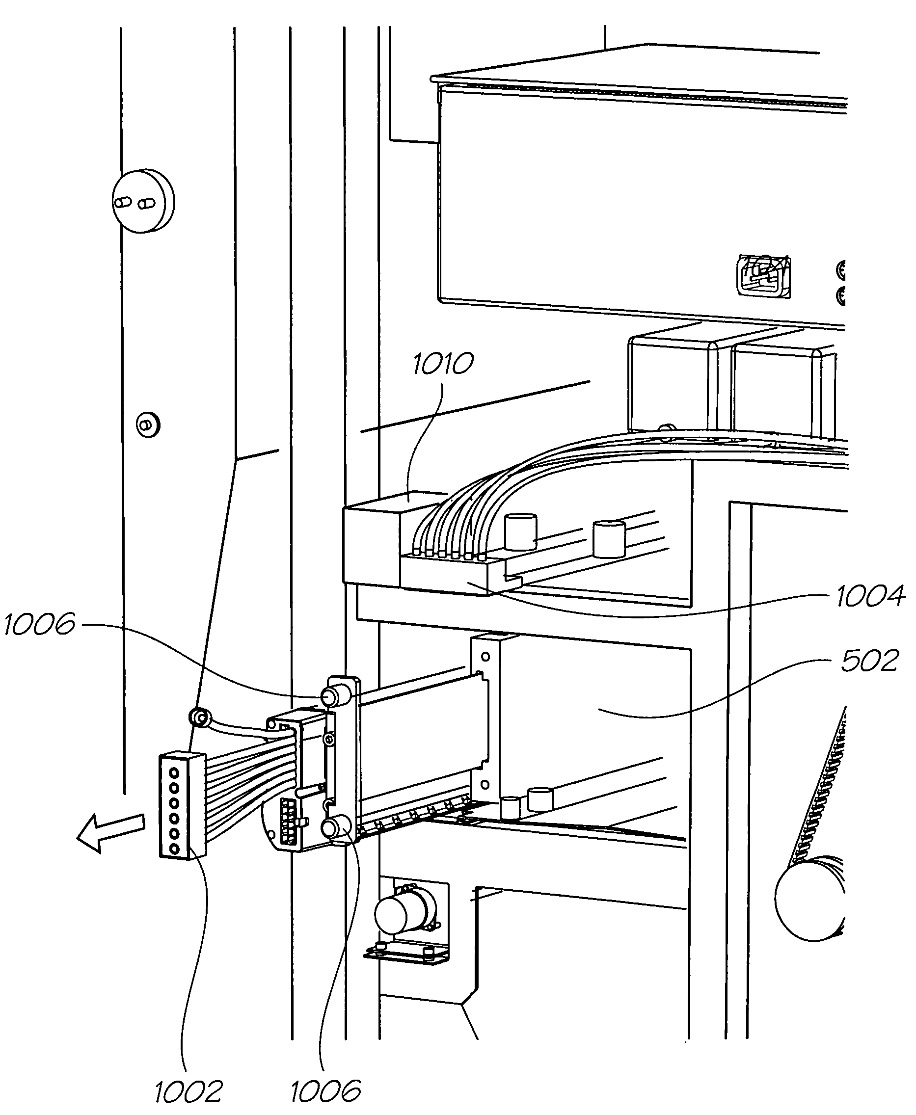 Removable printhead assembly for a wallpaper printer