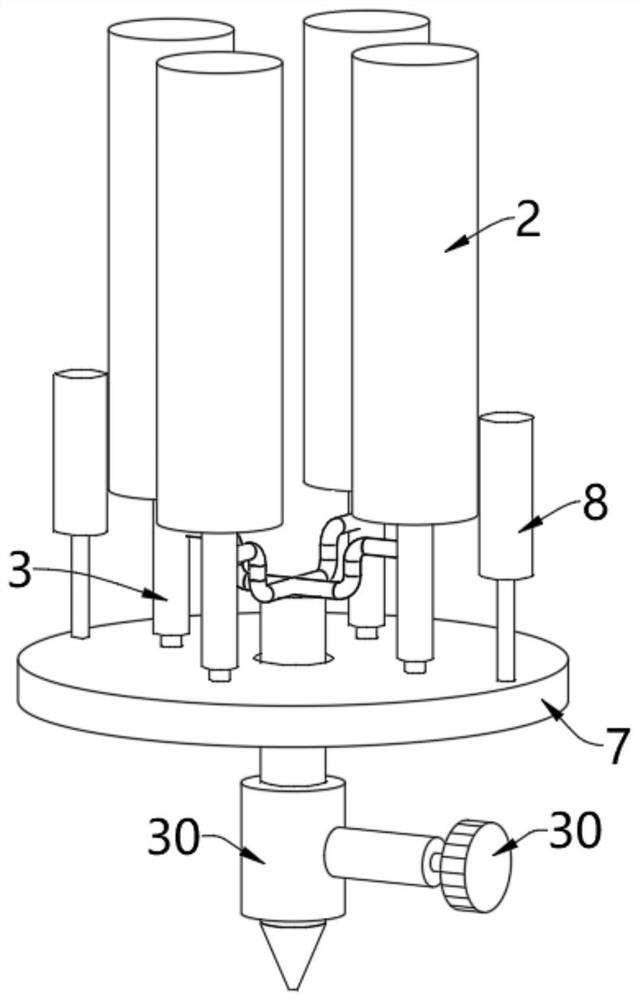Quantitative dispensing device for intravenous configuration