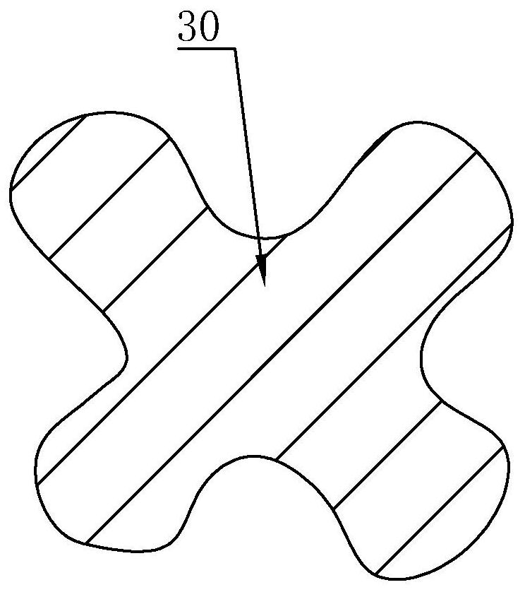 Antibacterial and deodorant air cotton-like fabric and preparation process thereof